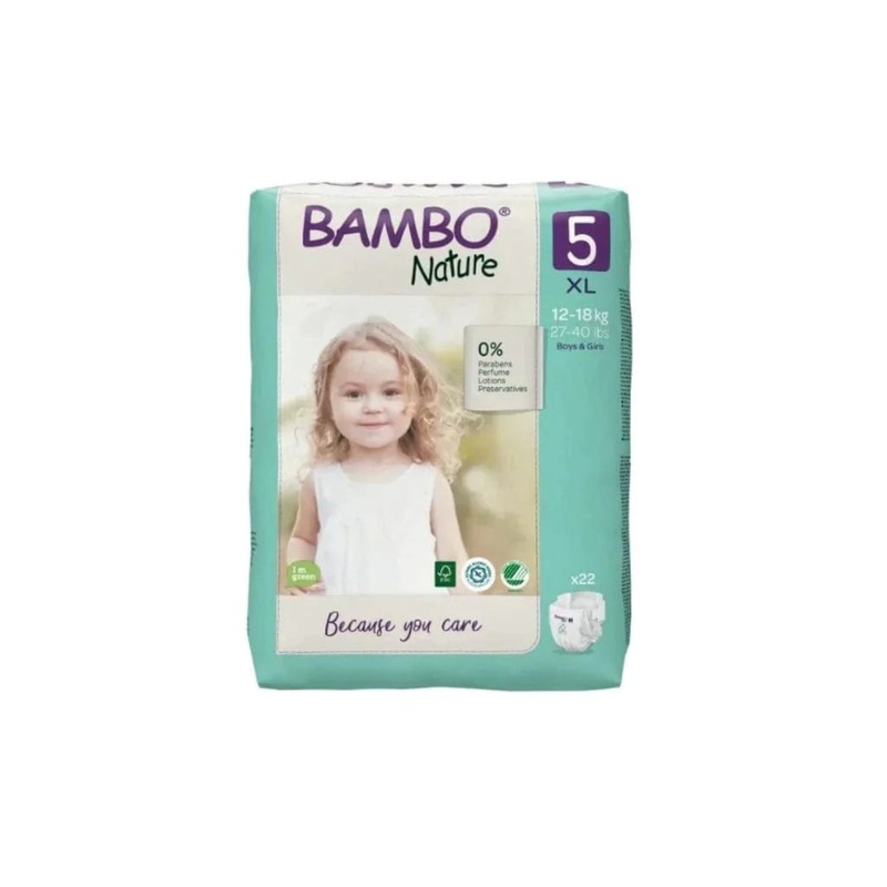 Bambo Nature Nappies Size 5 XL (12-18kg)