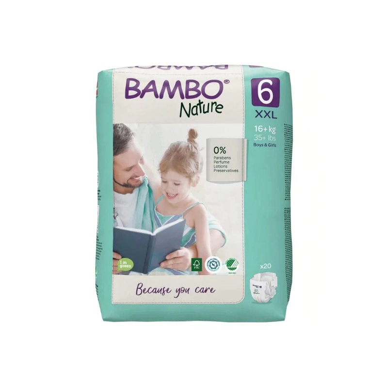 Bambo Nature Nappies Size 6 XXL (16kg)