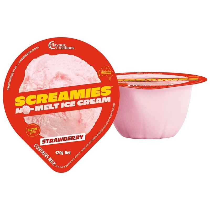 Flavour Creations Screamies No Melt Ice Cream Strawberry