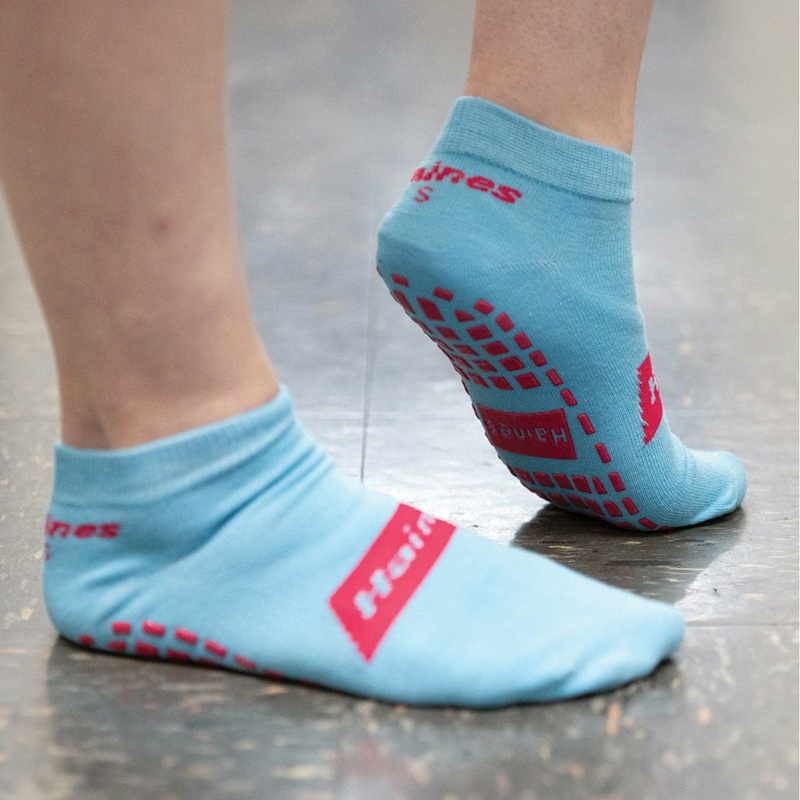 Haines Sally Socks Non-Slip Bariatric Light Blue
