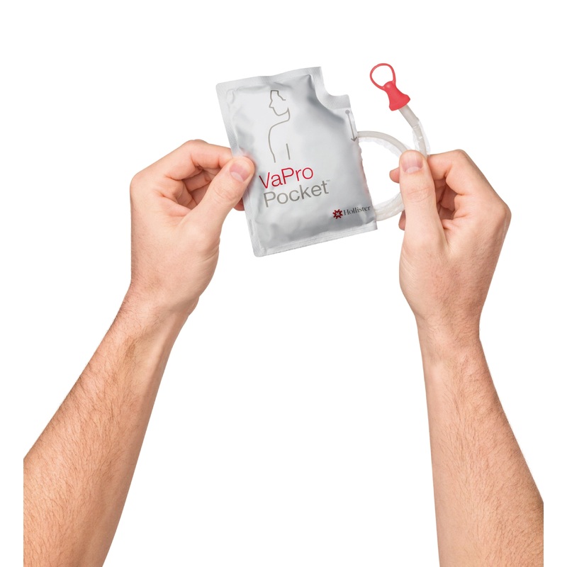 Hollister VaPro Pocket No Touch Intermittent Catheter With Tip Male 40cm