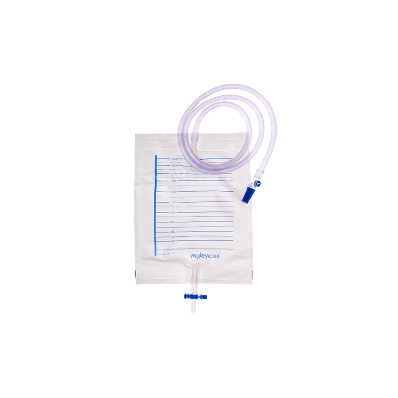 M-Devices Bag Bed 2000ml T-Tap Nrv Sample Port 120cm Tubing