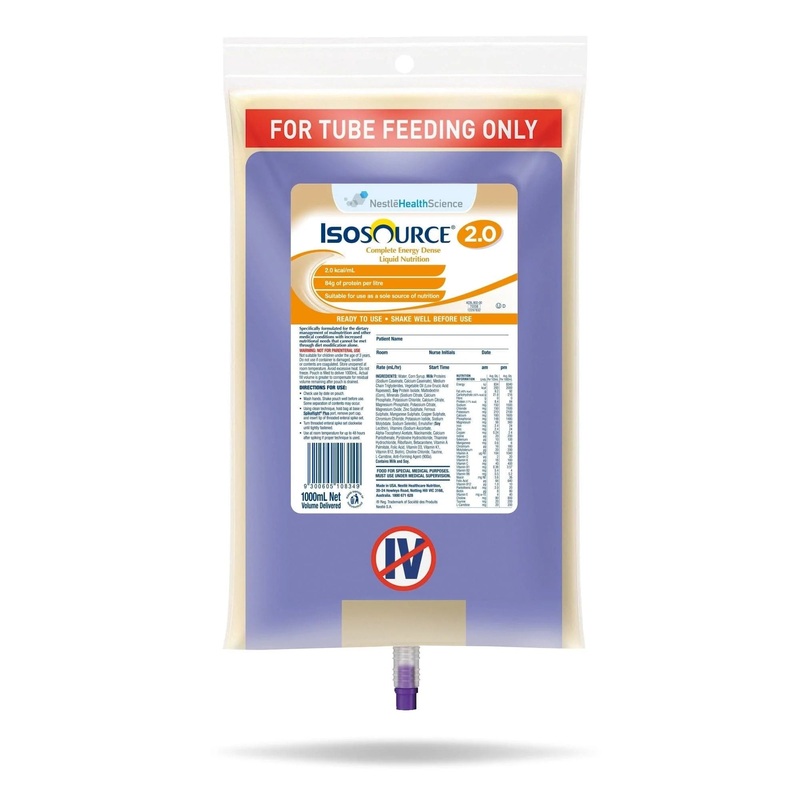 Nestle Isosource 2.0 1000mL Soft Pack