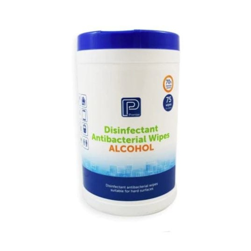 Premier Alcohol Wipes Canister (75)