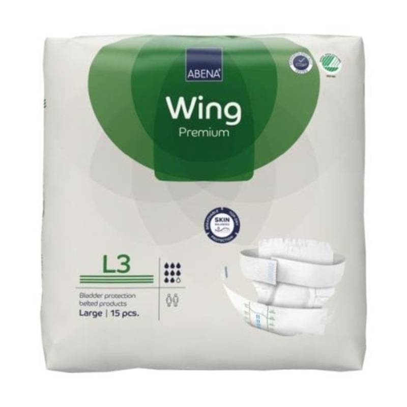 Abena Wing Premium Large L3|Packet of 15|Carton of 60