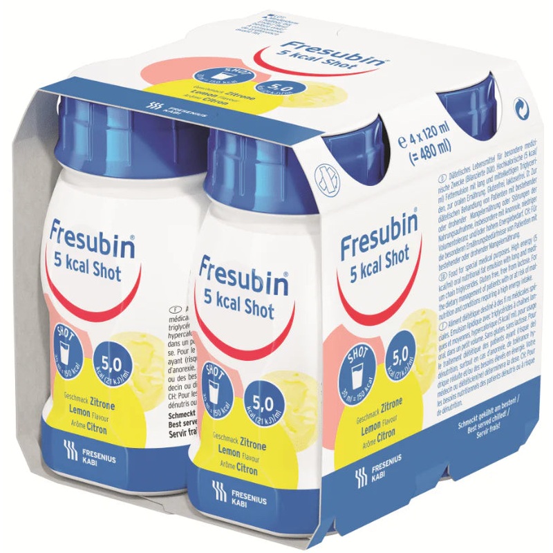 Fresubin 5 kcal Shot – Lemon|Pack of 4|Carton of 24