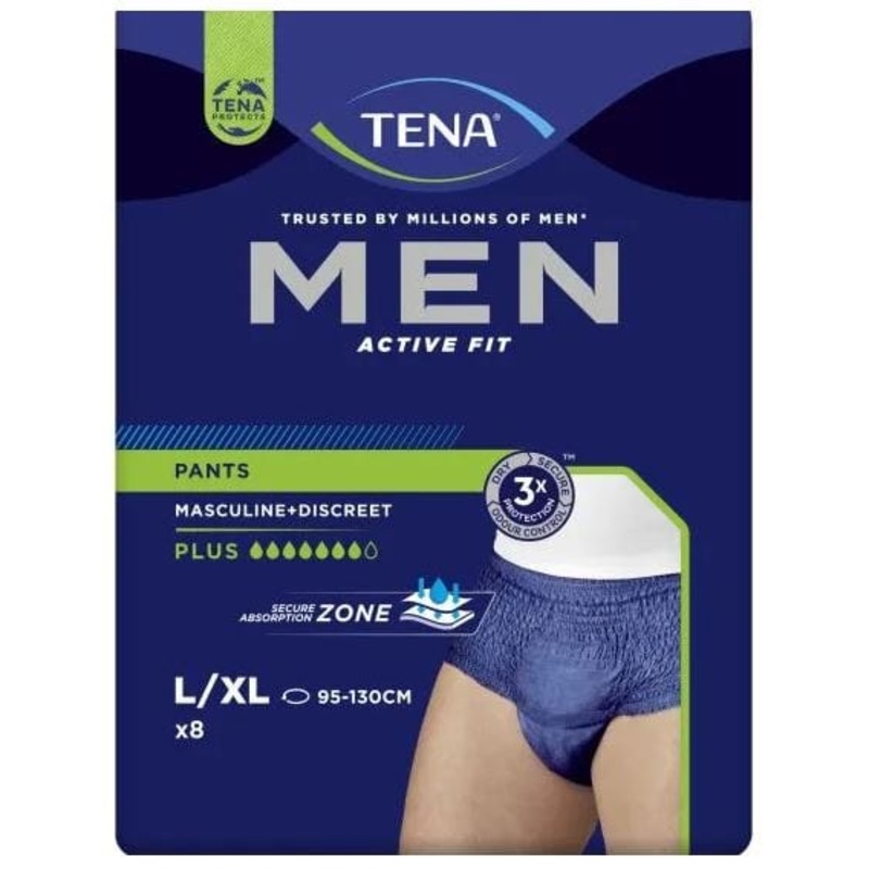 Tena Men Active Fit Pants Plus – Navy