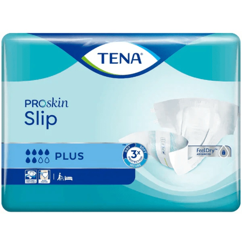 Tena Slip Plus Large|Pack of 12|Carton of 72