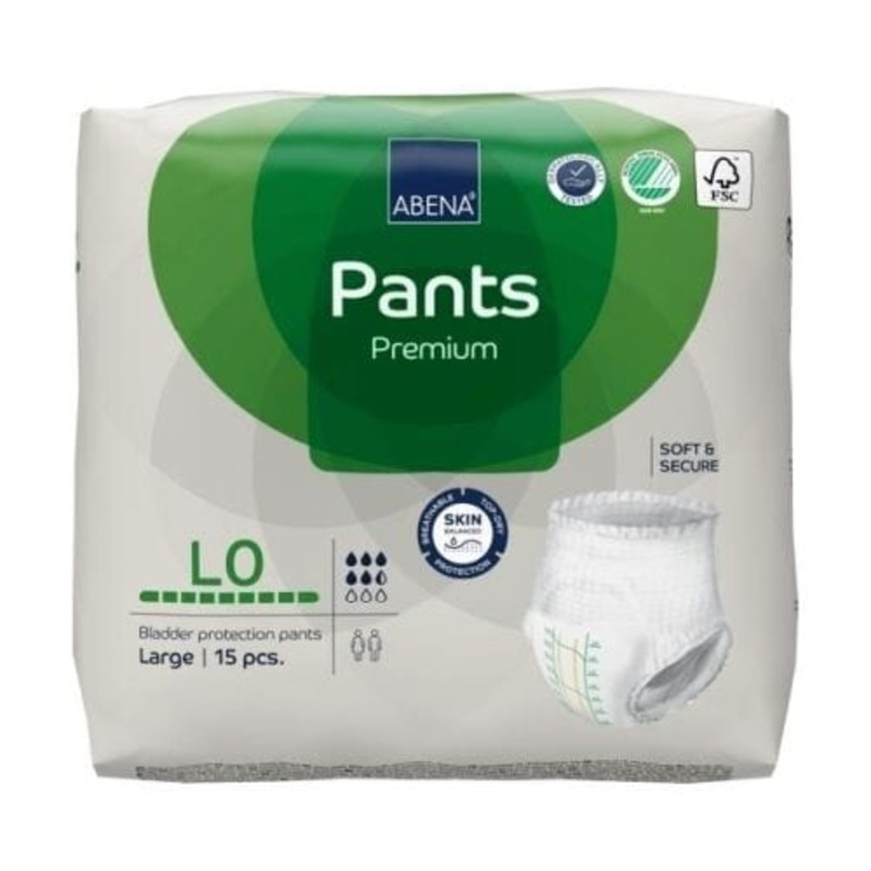 Abena Pants L0 Grn 1100mL 100-140cm