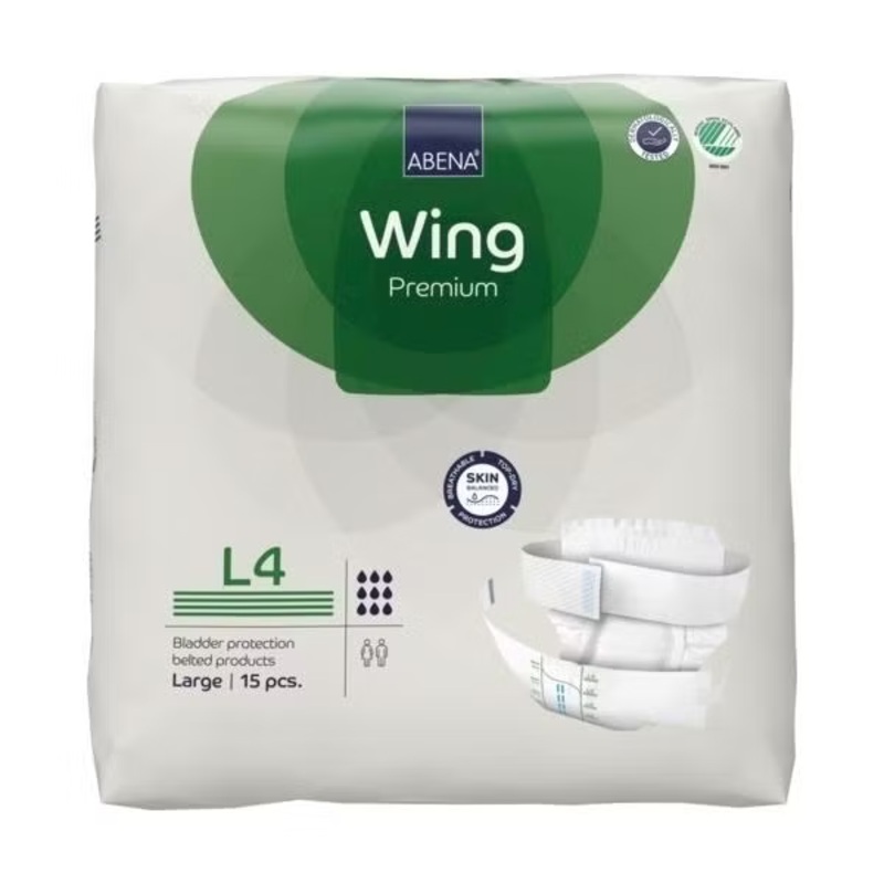 Abena Wing Premium L4 Green|Carton of 60