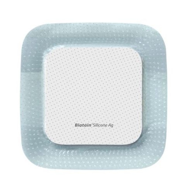 Biatain Silicone Ag Adhesive Foam Dressing 10 x 10cm