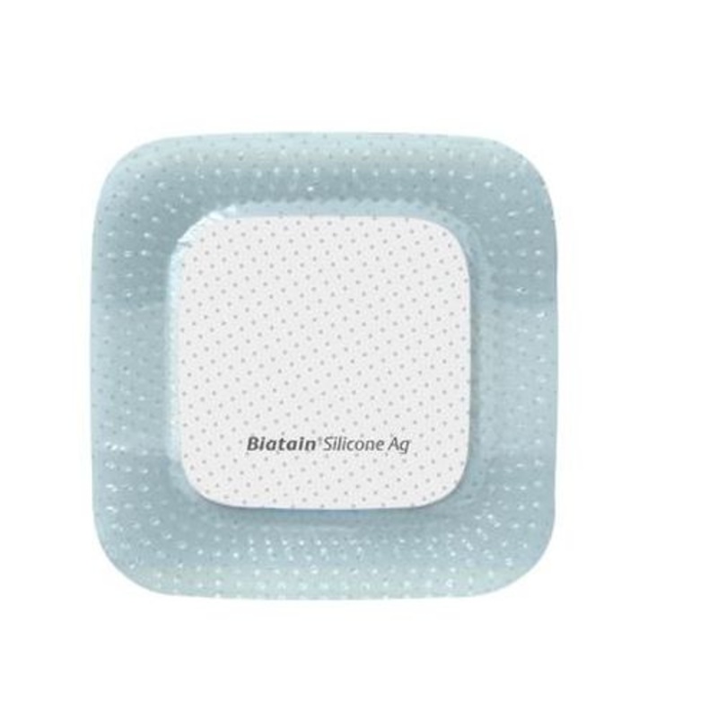Biatain Silicone Ag Adhesive Foam Dressing 7.5 x 7.5cm