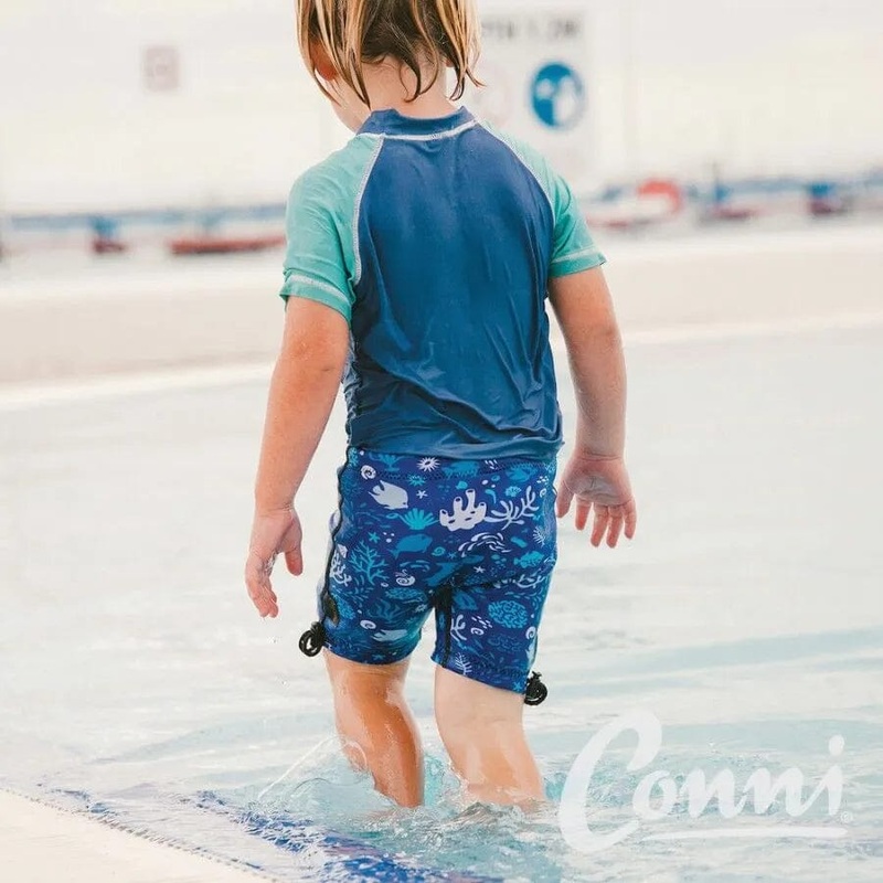 Conni Kids Swim Short|Ocean Blue|Sunset Pink|4-Jun|6-Aug|8-Oct|10-Dec|Dec-14|14-16