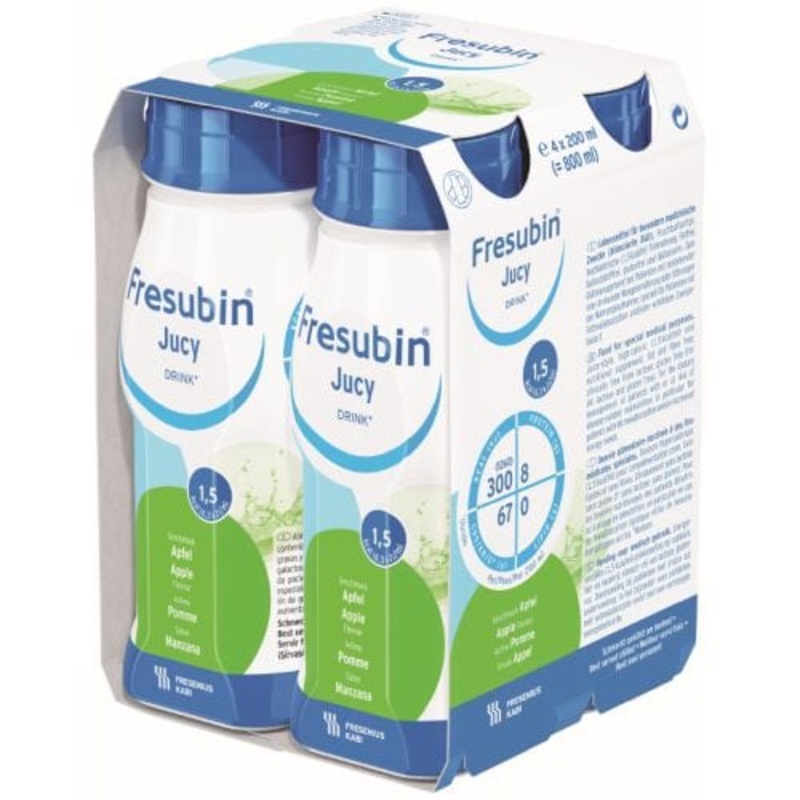 Fresubin Jucy Drink|Apple|Orange|Carton of 24|Pack of 4