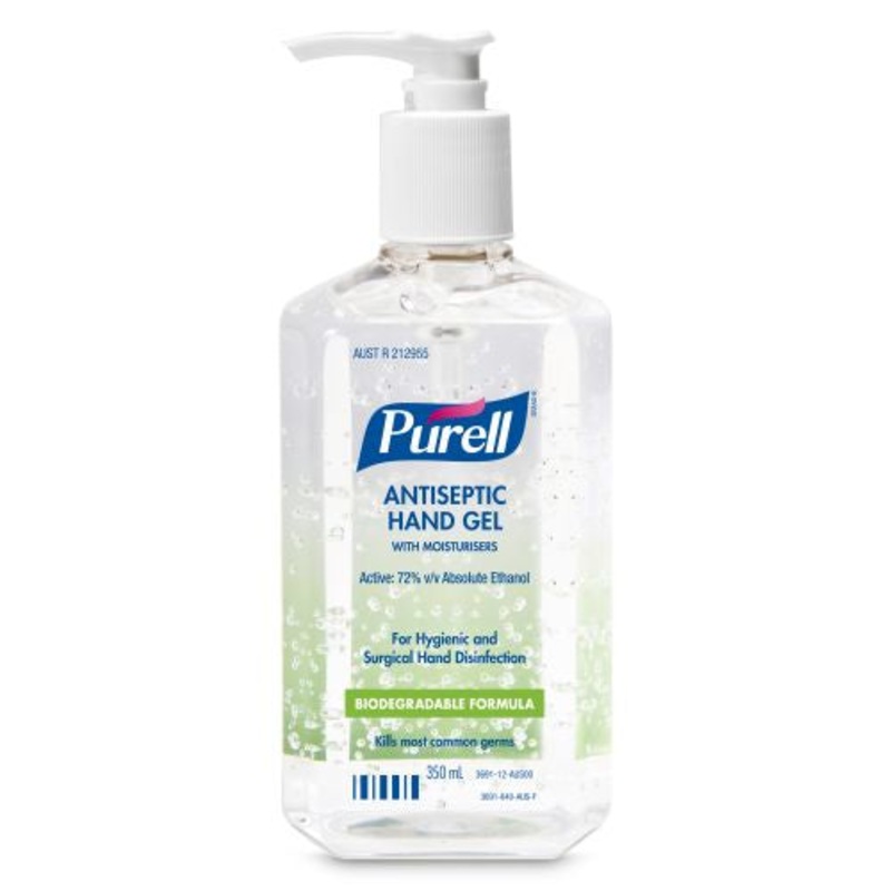 Gojo Purell Antiseptic Hand Gel 350ml Table Top Pump Bottle