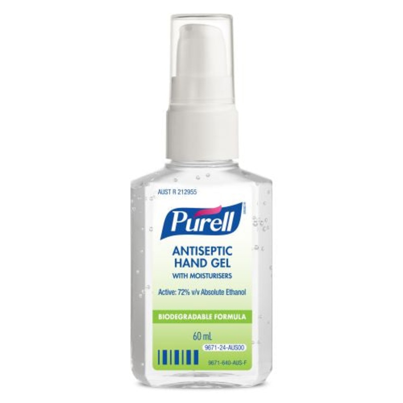 Gojo Purell Antiseptic Hand Gel 60ml Portable Pump Bottle