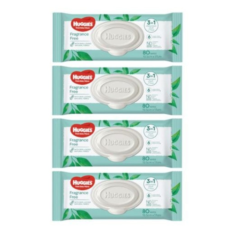 Kimberly-Cark Huggies Baby Wipes Unscented Refill