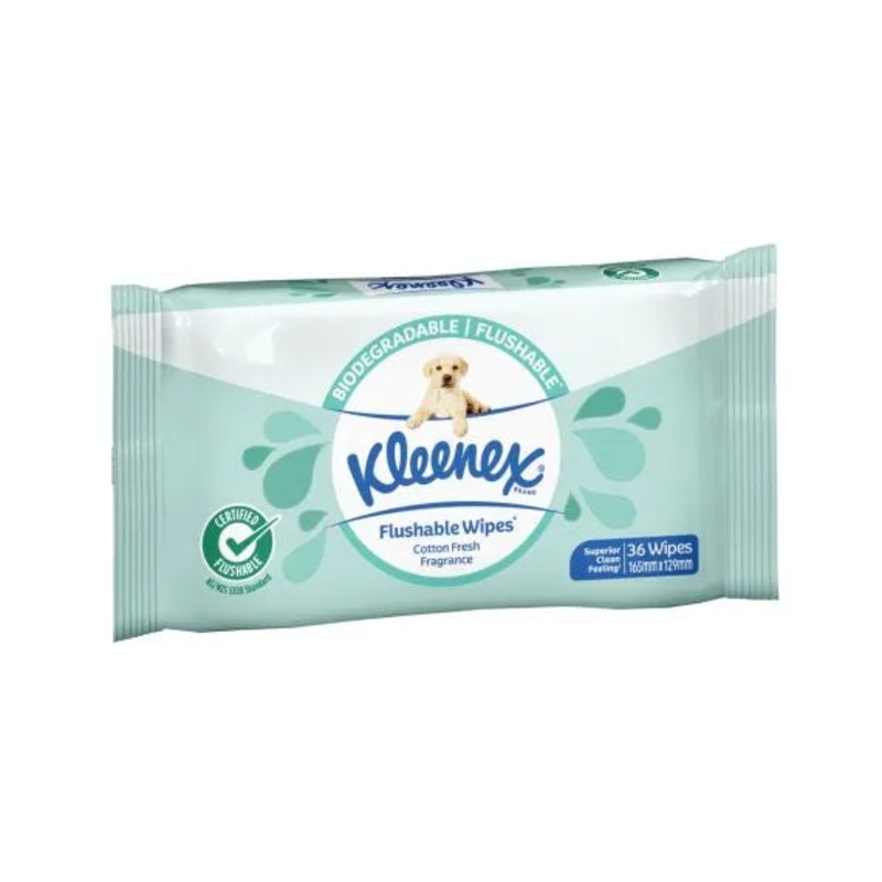 Kleenex Bath Tissue Wipe Flushable Scented