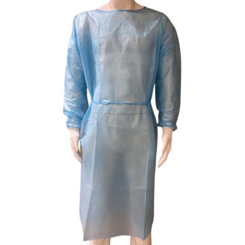 Premier Isolation Gown Impervious Knit Cuff Blue Level 2