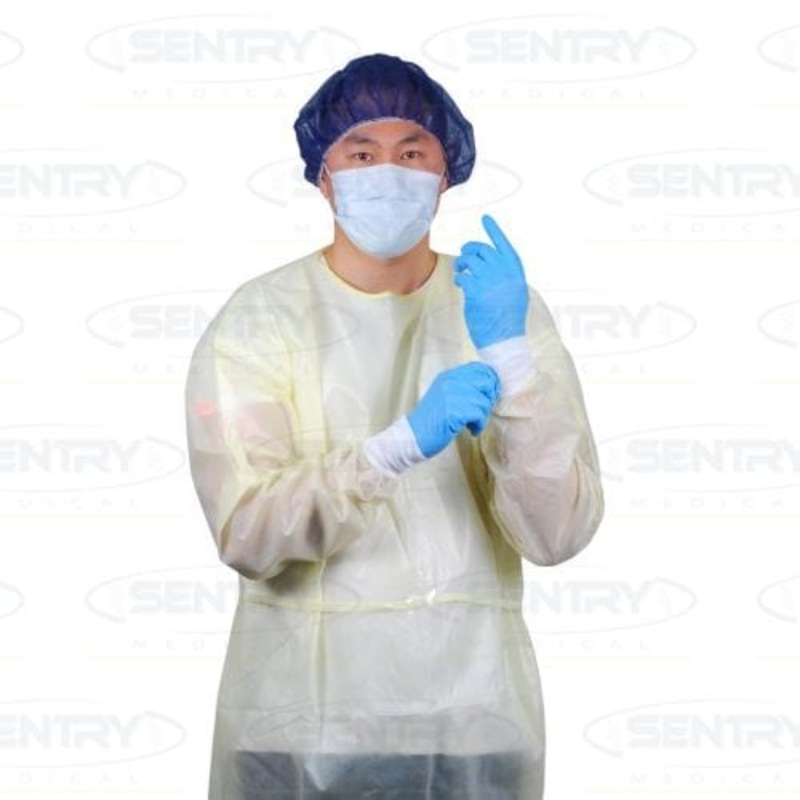 Sentry Isolation Gown Imperv Soft Cuff