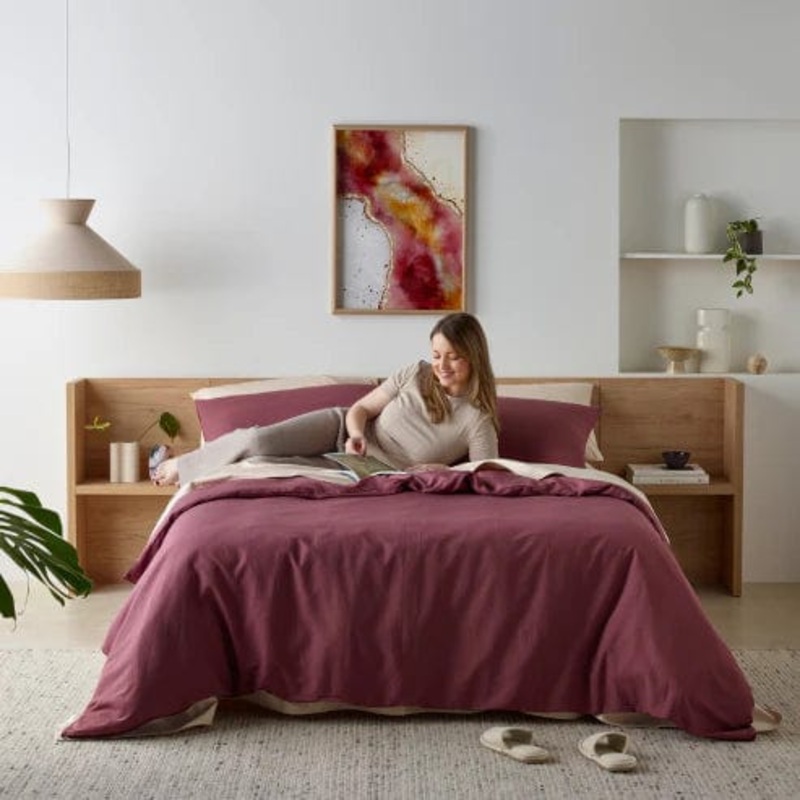 Staydry Quilt Cover Set|Cacao|Rust|Olive|Single|King Single|Double|Queen|King
