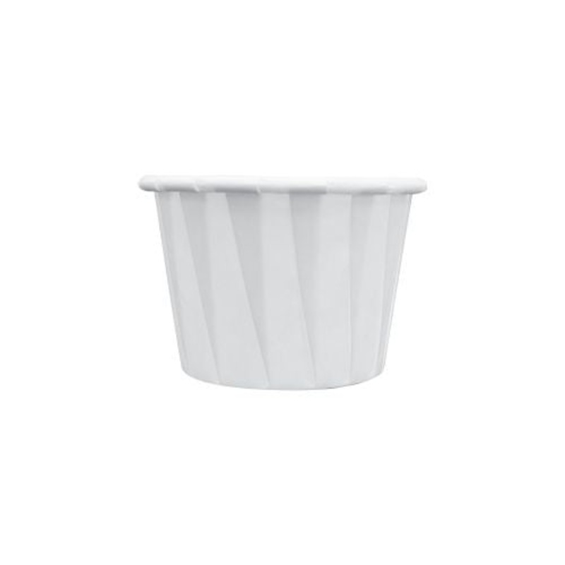 Sustain Paper Portion Cup Pleated White 28ml