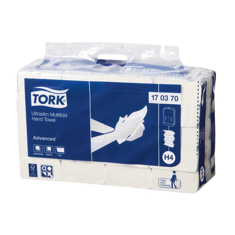 Tork Hand Towel Ultra Slim Multifold 150 sheets H4