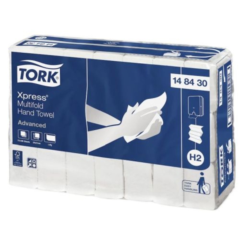 Tork Xprss Multifold Slimline Hand Towel 185 Sheets/Pack