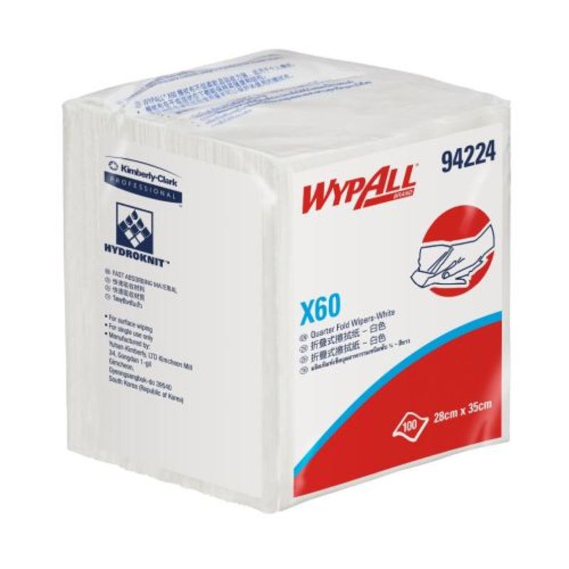 Wypall x60 Multipurpose Cloth Wipers White