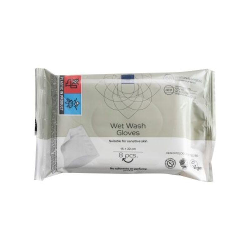 Abena Wet Wash Gloves 15x22cm|Pack of 8|Carton of 240