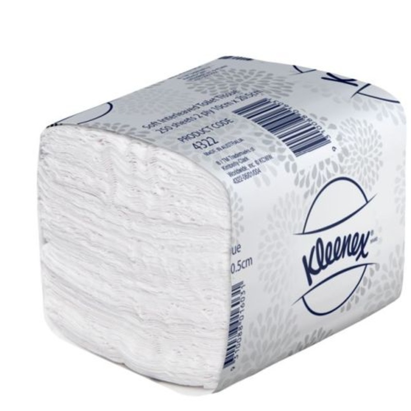Kleenex Toilet Paper Tissue 2ply Interleaved 250 Sheets