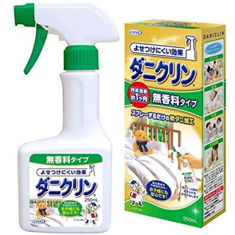 UYEKI Anti-Dust Mite Repellent Unscented Mist 250ml