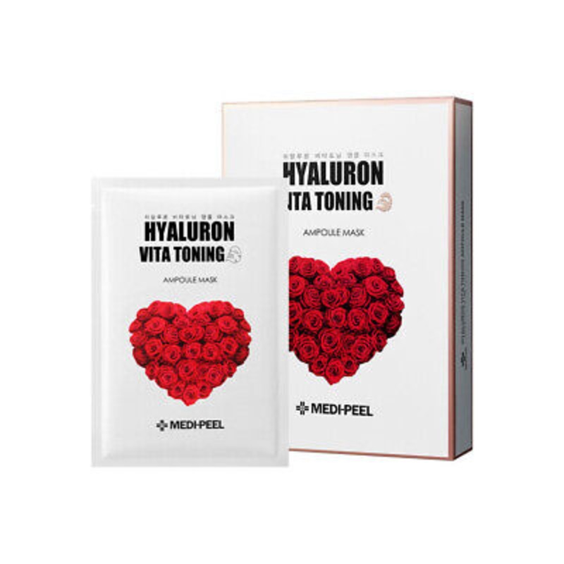 MEDI-PEEL Hyaluron Vita Toning Ampoule Mask 10pcs