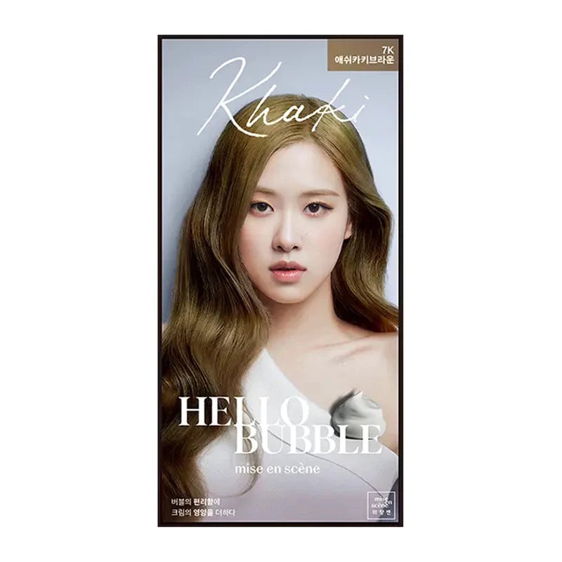 MISE EN SCENE Hello Bubble Hair Foam Color – 7K Ash Khaki