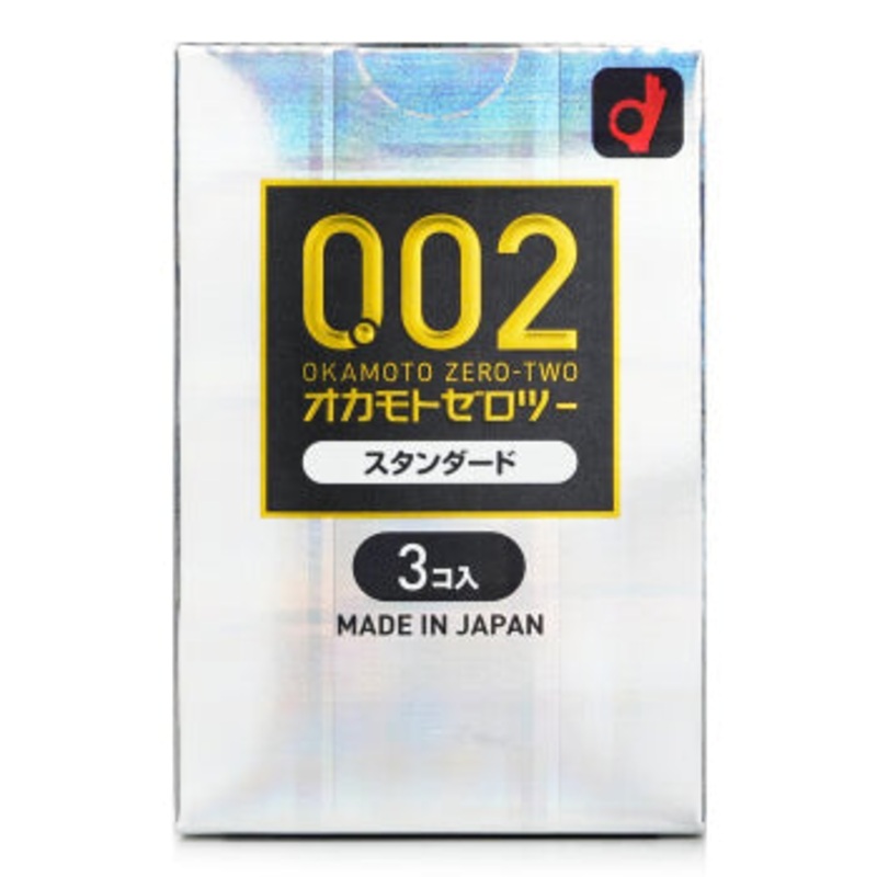 OKAMOTO 002 Condoms 0.02mm Regular Size 3pcs
