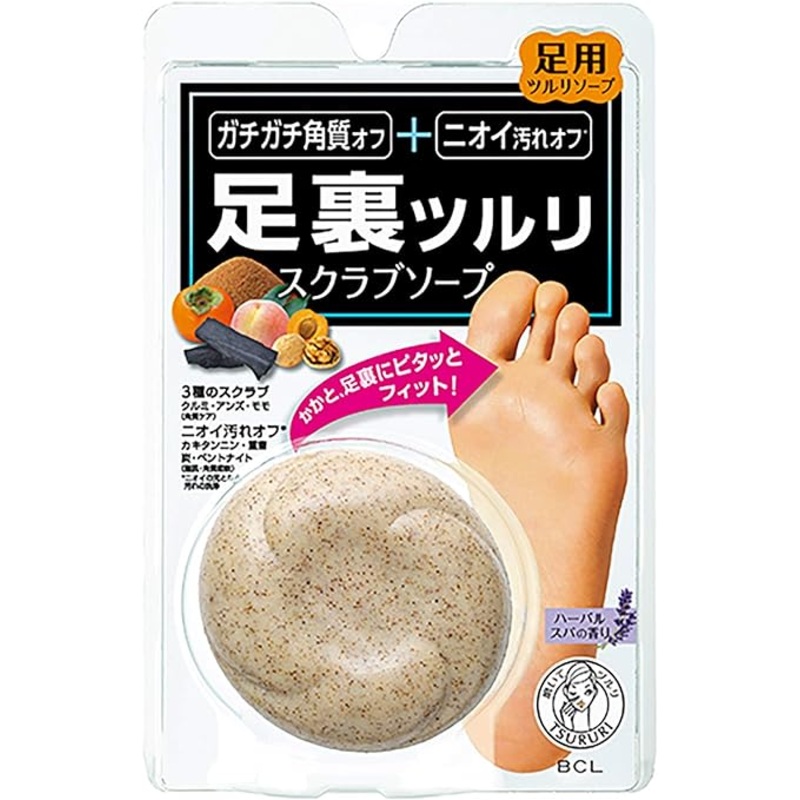 TSURURI Foot Polishing Scrub Soap 80g