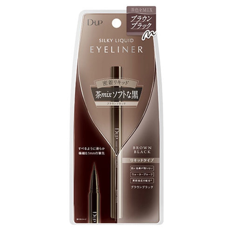 D-UP Silky Liquid Eyeliner #Brown Black 1pc