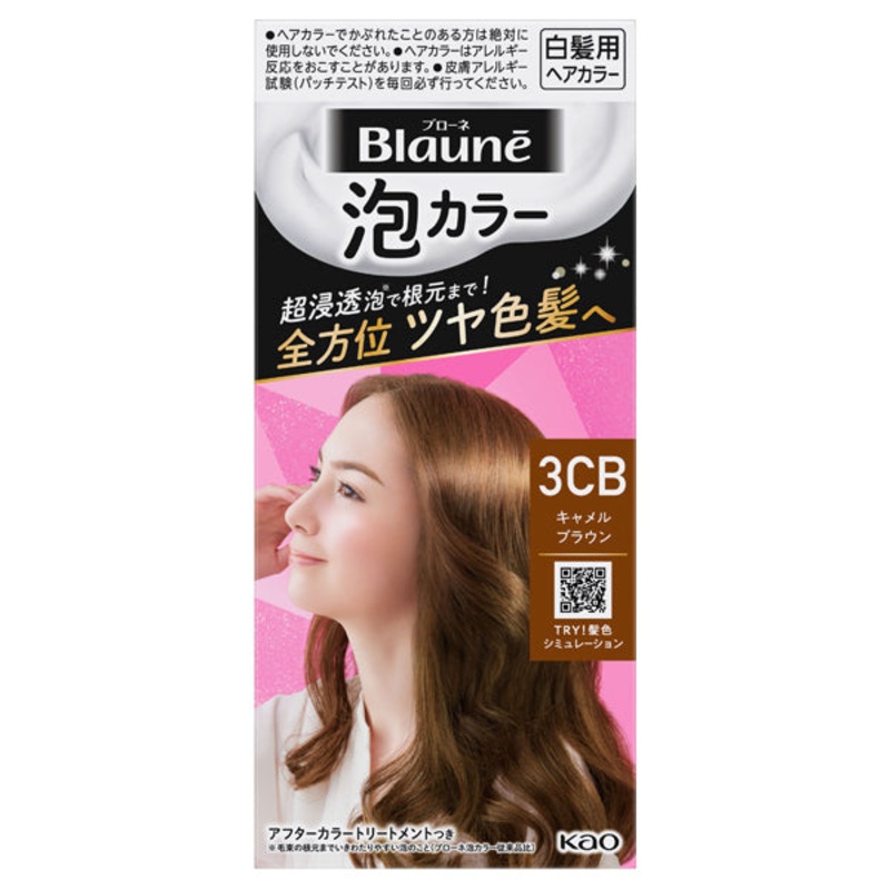 KAO Blaune Foam Color For Gray Hair 6 Dark Brown