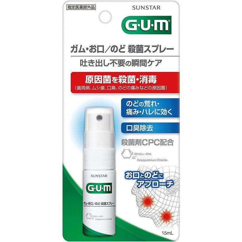 Sunstar Gum Mouth Throat Spray 15ml
