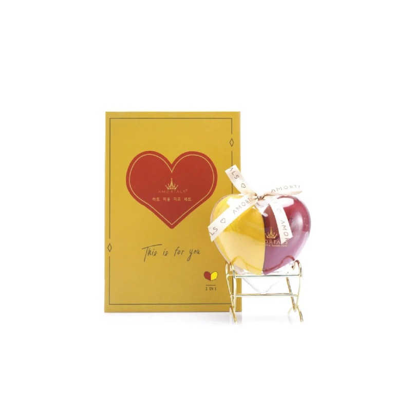 AMORTALS Beauty Blender Set Makeup Powder Sponge Set (Red & Yellow) 2pcs