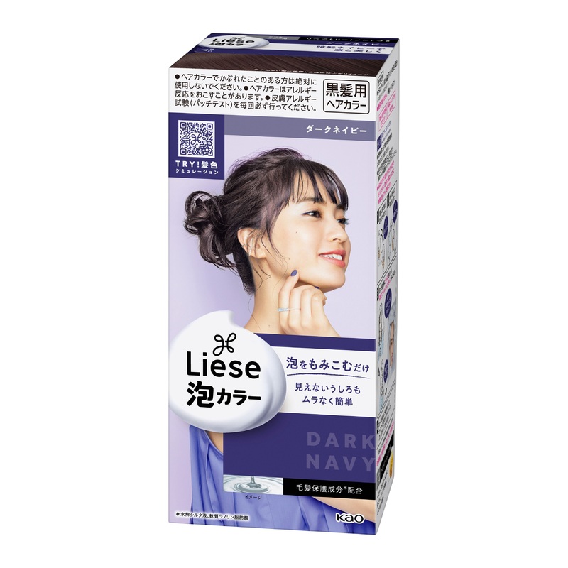 KAO Liese Prettia Foam Hair Dye #Dark Navy 1PC