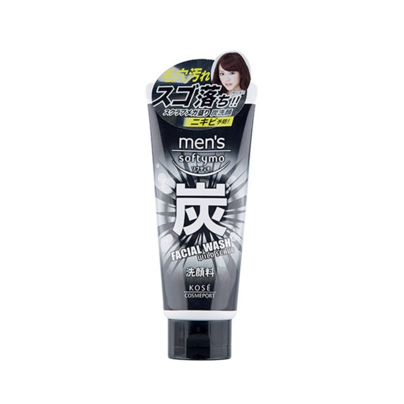 KOSE Softymo Men’s Facial Wash Wild Scrub 130g