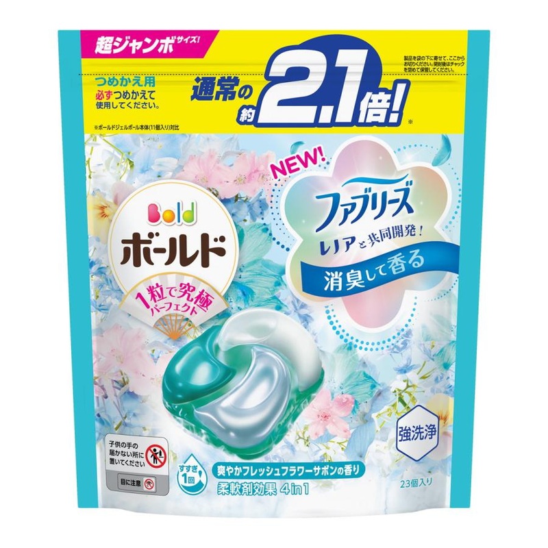 P&G Bold Gel Ball 4D #Fresh Flower Sabon 23PCS