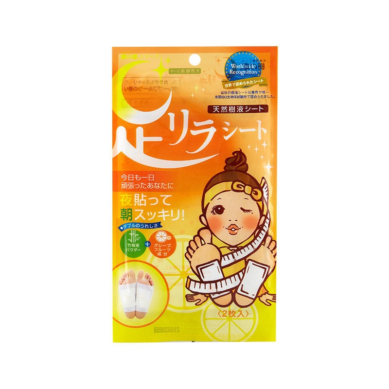 ASHIRIRA Tree Sap Detox Foot Patch #Grapefruit 2pcs
