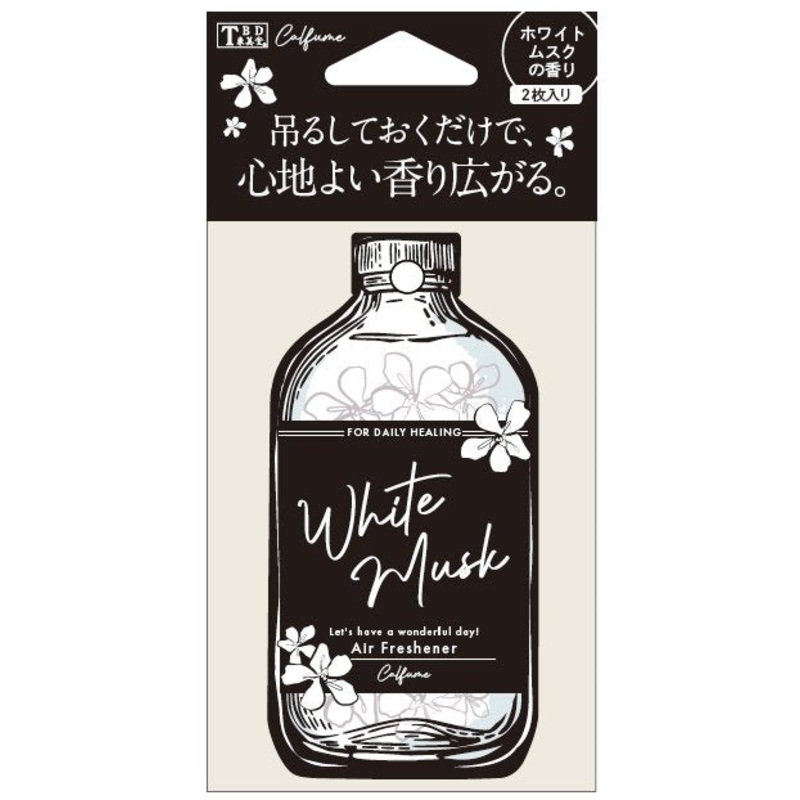 NISSIN Calfume Hang Air Freshener White Musk 2pc