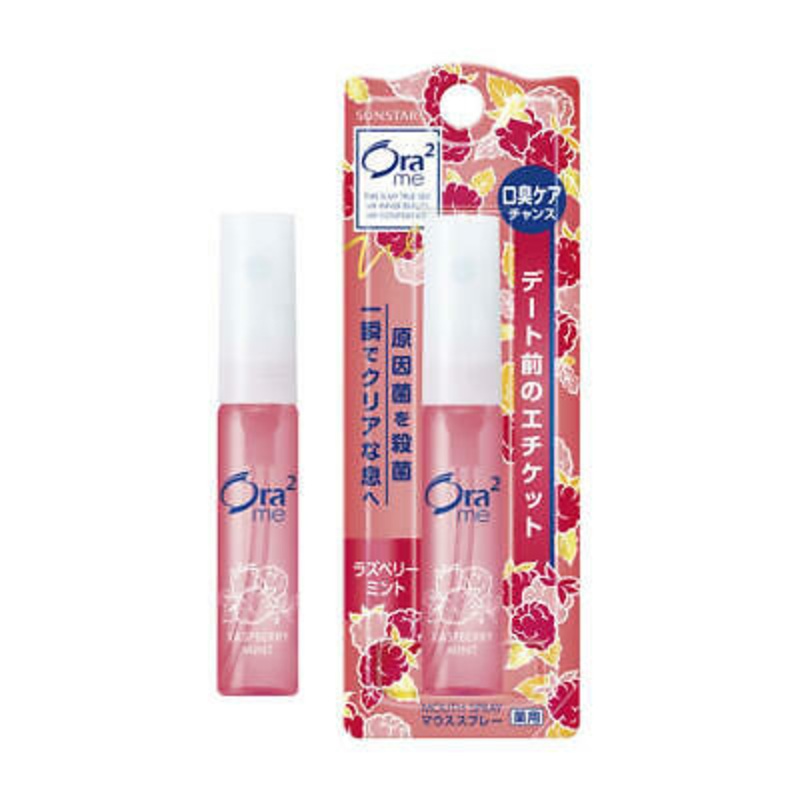 SUNSTAR Ora2 me Mouth Spray Oral Breath Freshener Raspberry Mint 6ml