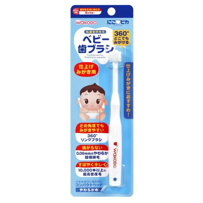 WAKODO Nikopika Baby Toothbrush For Finishing Brushing 1P