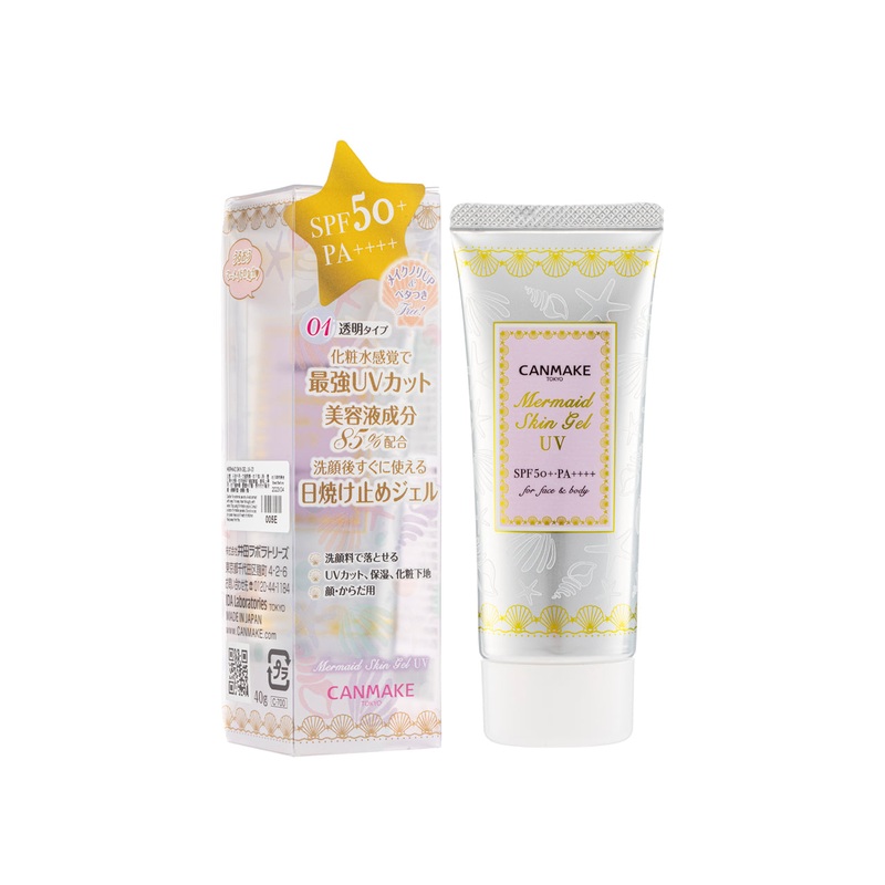 CANMAKE Mermaid Skin Gel Makeup Base 01 Clear 40g