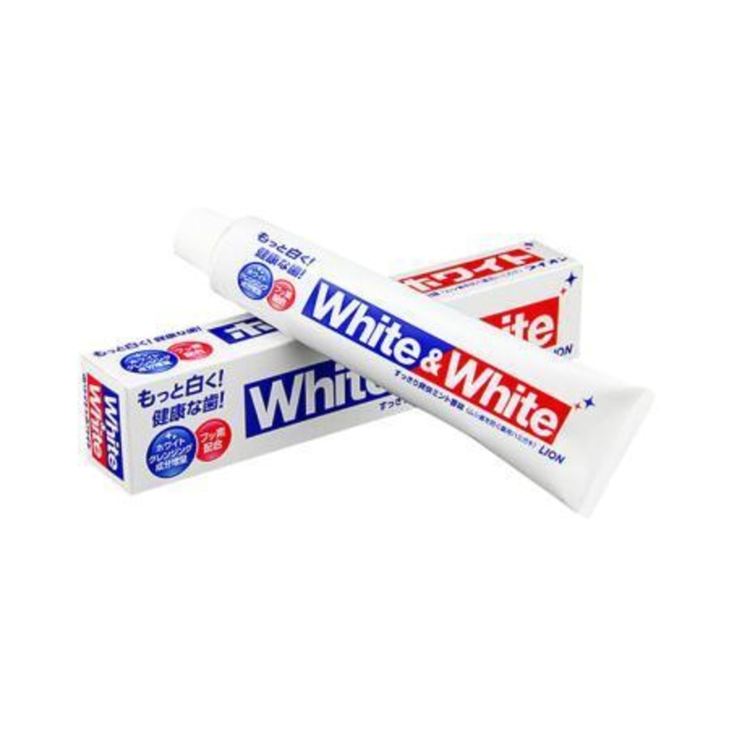 LION White & White Toothpaste (Mint) 150g
