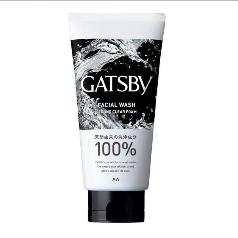 MANDOM Gatsby Facial Wash Strong Clear Foam 130g